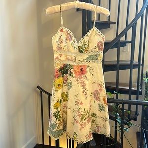 Zimmerman size 0 (XS) linen floral dress